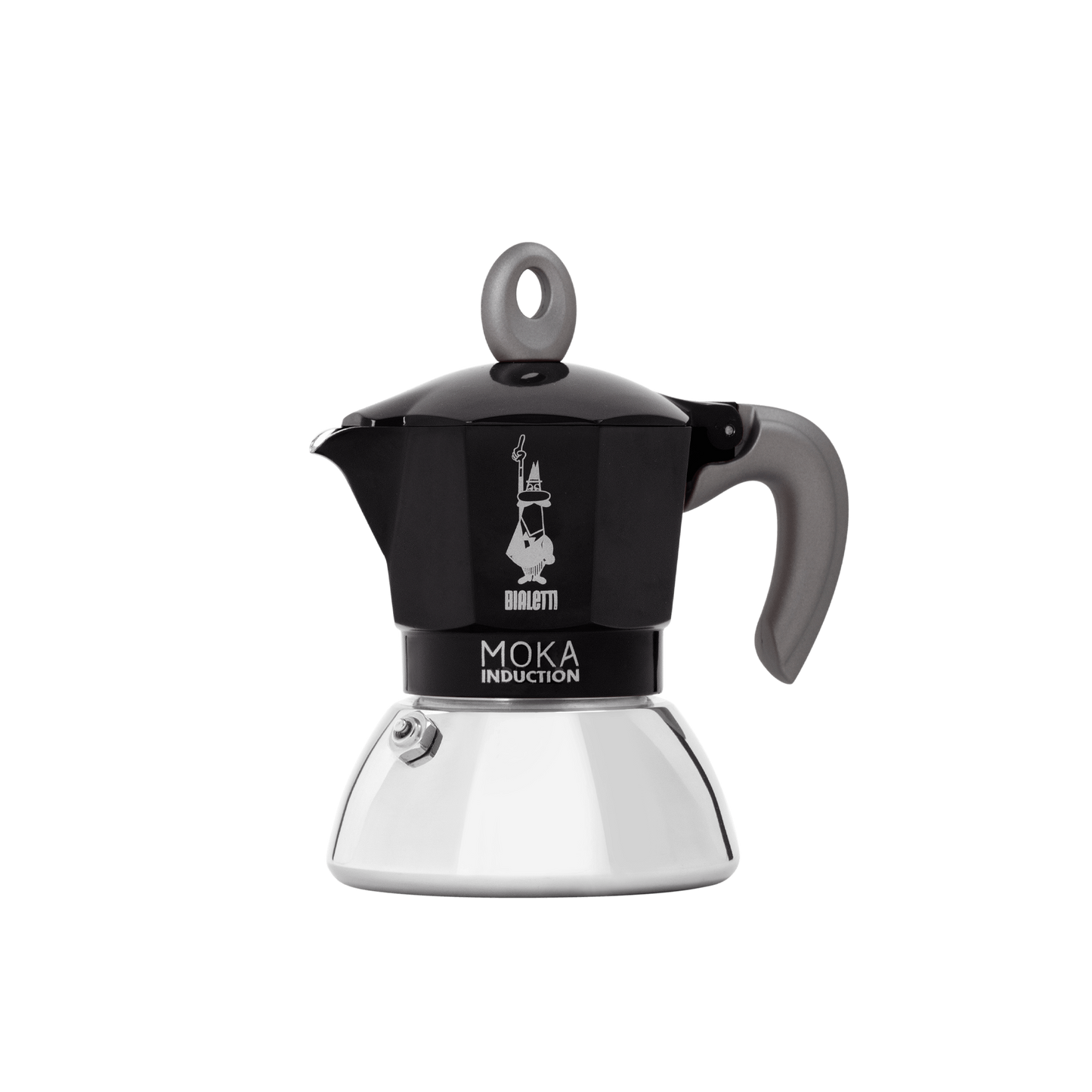 Bialetti Moka Induction Black 2 Espresso Cup, Black – Italian Stovetop Espresso Maker