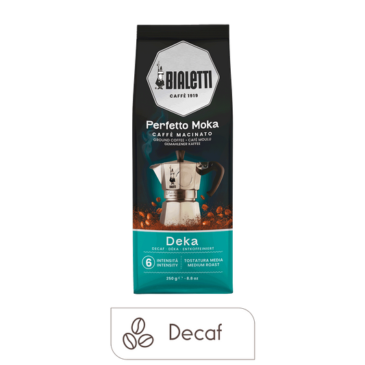 Bialetti Perfetto Moka Decaf Ground Coffee, 8.8 oz