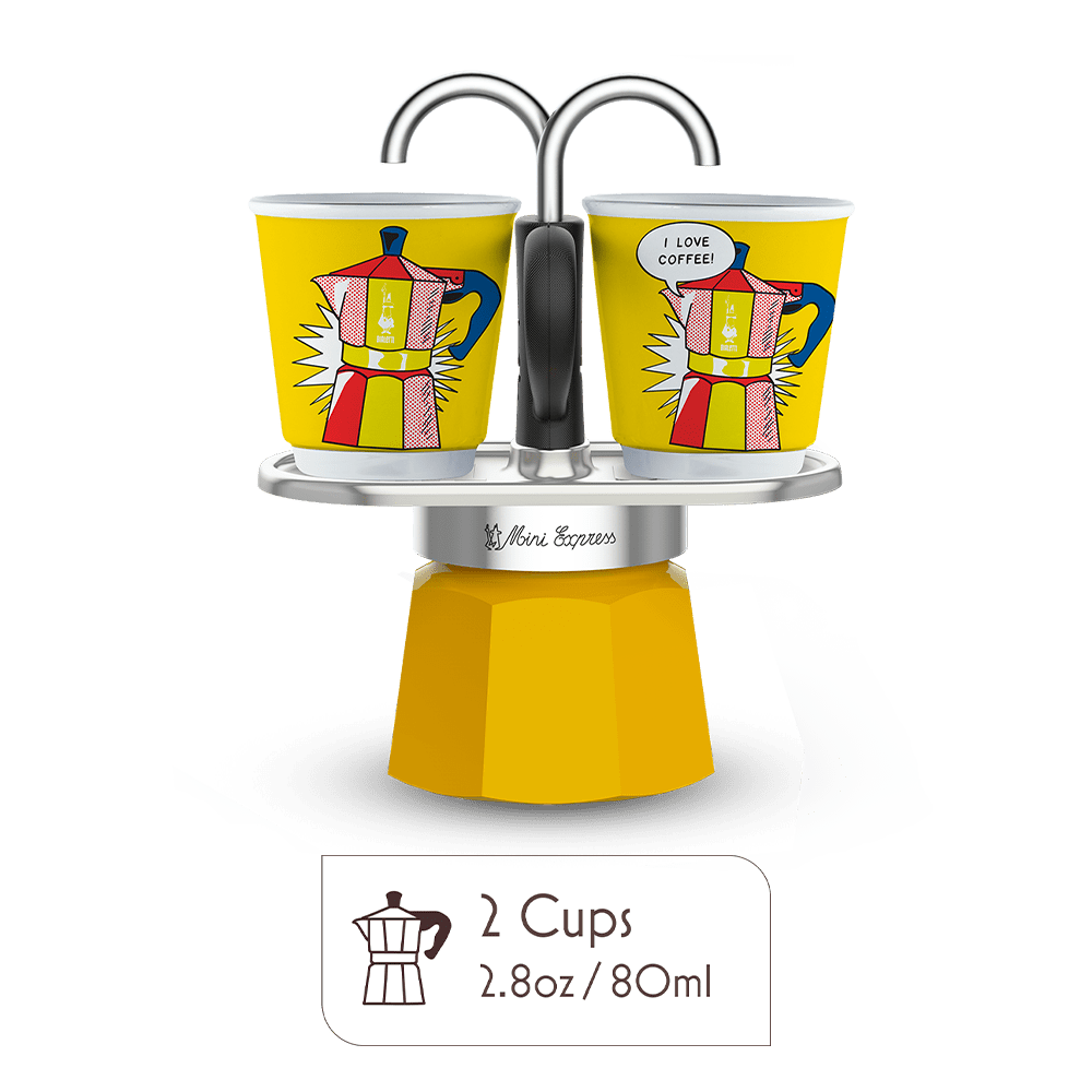 Mini Moka Pot Espresso Gift Set | Italian Coffee Maker with Cups