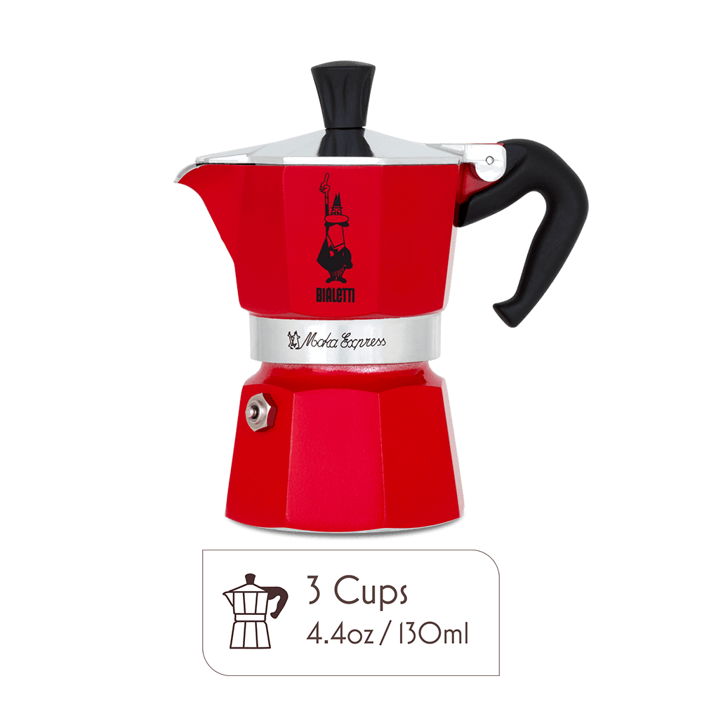 Bialetti Moka Pot 3 Espresso Cup – Italian Stovetop Espresso Maker