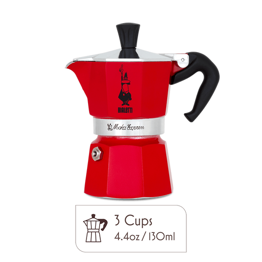 Bialetti Moka Pot 3 Espresso Cup – Italian Stovetop Espresso Maker