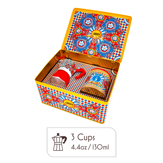 Dolce & Gabbana Moka Pot & Espresso Set Gift Set – Sicilian Cart Design
