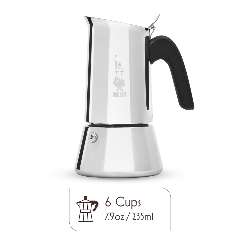 Bialetti Venus Stainless Steel Moka Pot – Stovetop Espresso Maker