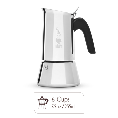 Bialetti Venus Stainless Steel Moka Pot – Stovetop Espresso Maker