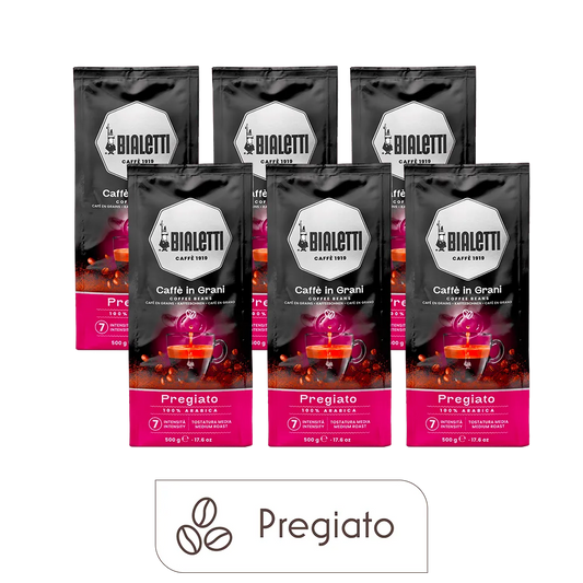 Whole Bean Coffee Pregiato 500 grams – 6 packs