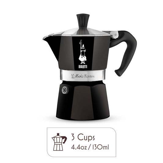 Bialetti Moka Pot 3 Espresso Cup – Italian Stovetop Espresso Maker