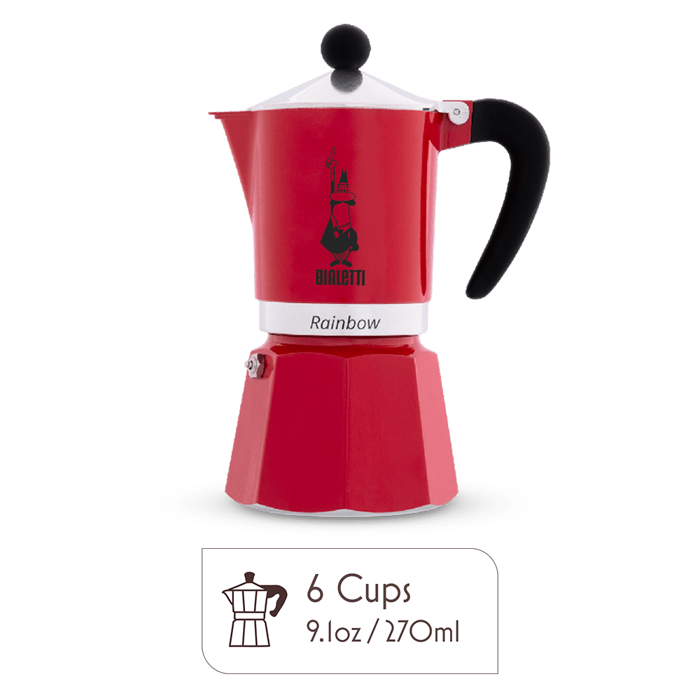 Bialetti Rainbow Moka Pot – Italian Stovetop Espresso Maker