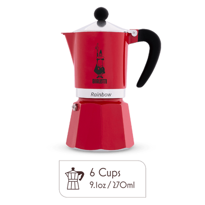 Bialetti Rainbow Moka Pot – Italian Stovetop Espresso Maker