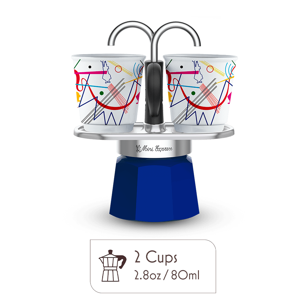 Mini Moka Pot Espresso Gift Set | Italian Coffee Maker with Cups