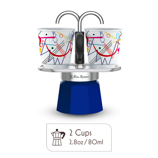 Mini Moka Pot Espresso Gift Set | Italian Coffee Maker with Cups