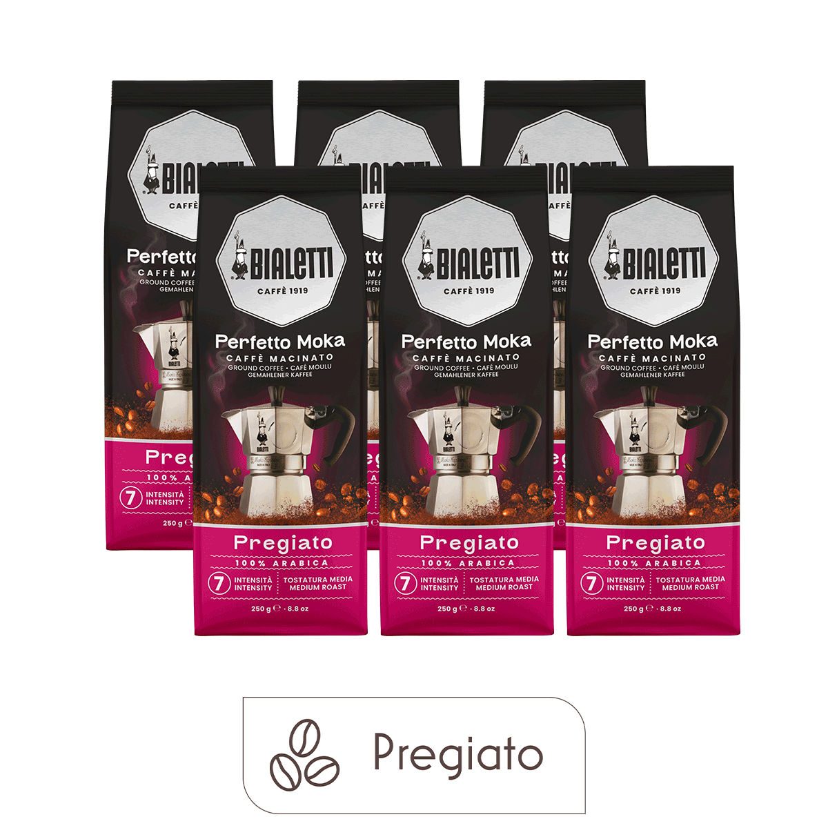 Perfetto Moka Pregiato 250g - 6 packs